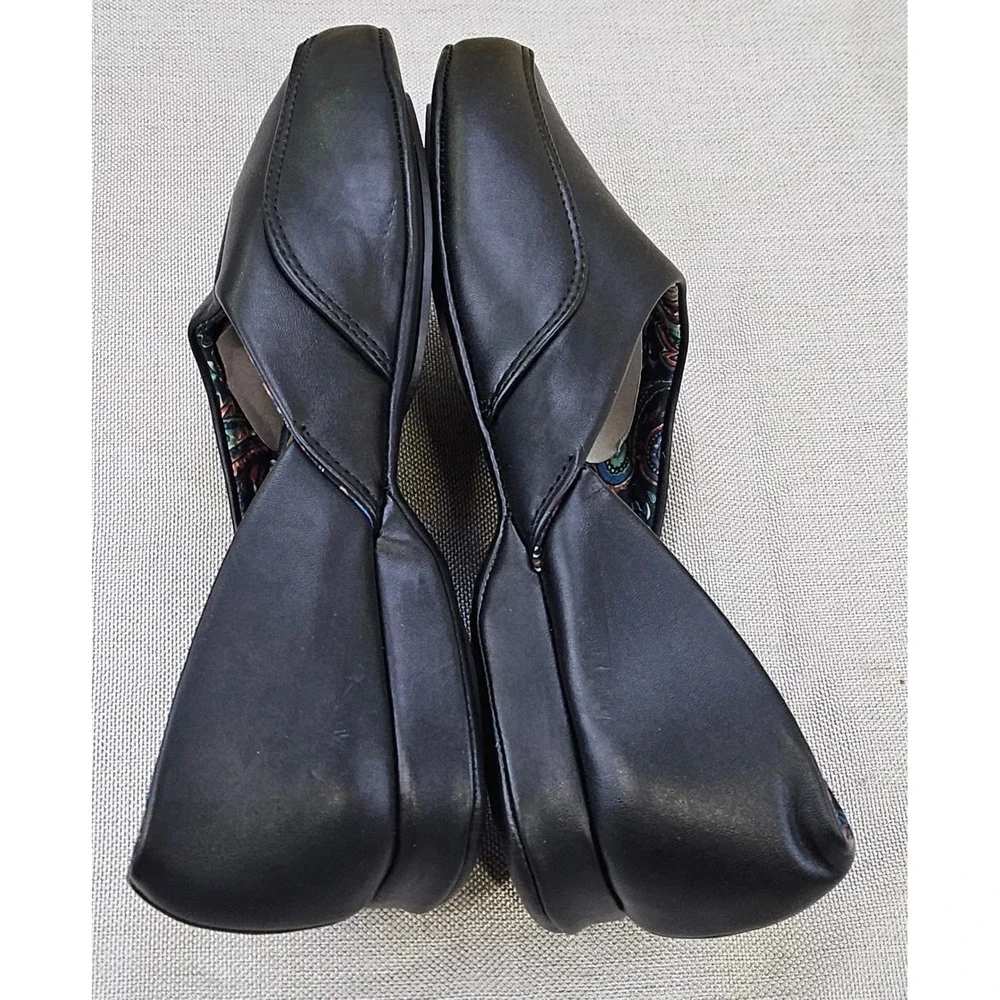 Dr Leonards Mens Slip‎ On Slippers Moccasin Style Black Size 7M